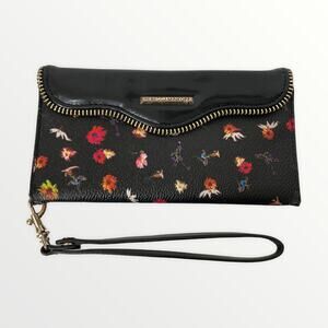 Rebecca Minkoff floral iphone case card holder wallet wristlet clutch